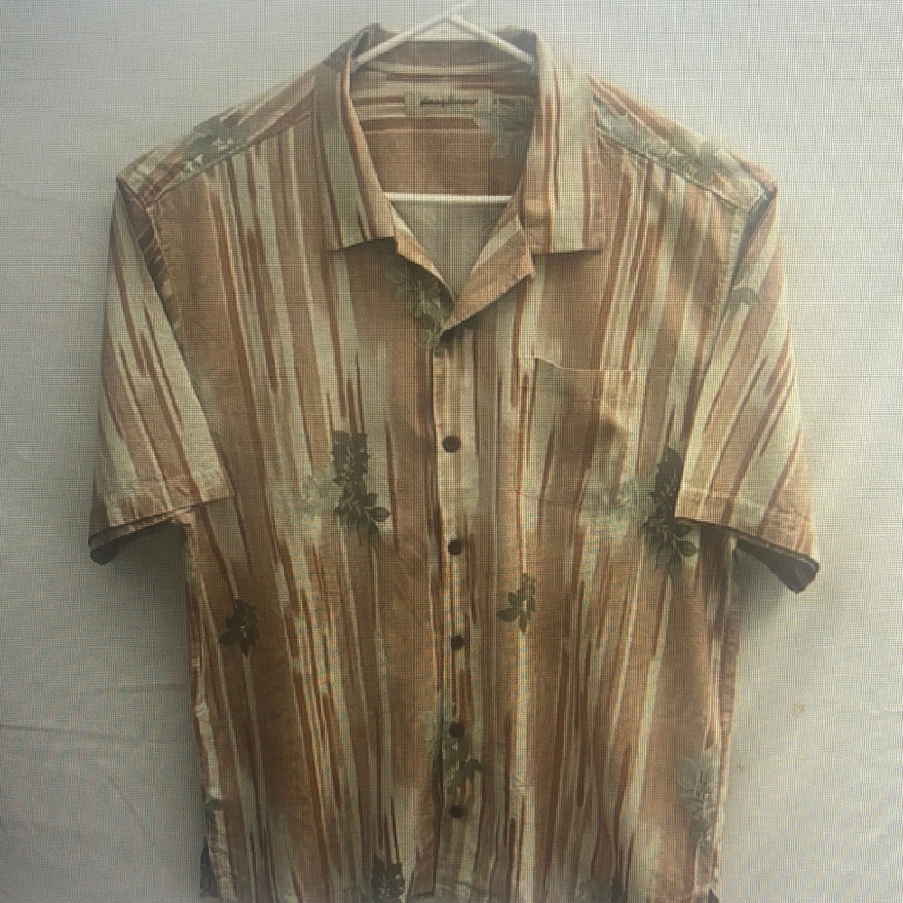 Vintage Style Brown Floral Men's Shirt
